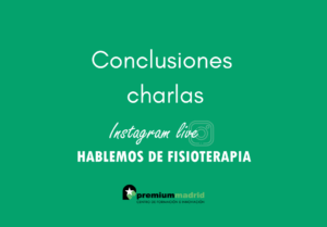 Conclusiones charlas hablemos de fisioterapia